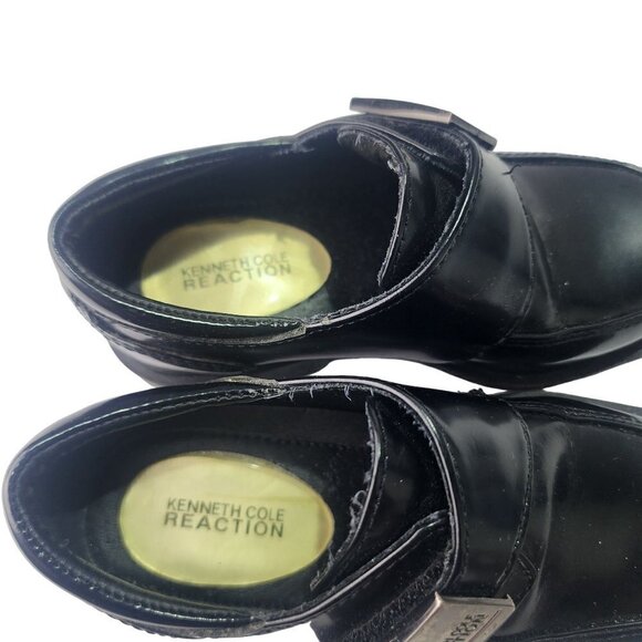 Kenneth Cole Reaction Black Leather Loafer Dress Shoe Boys Size 9M - Picture 11 of 12